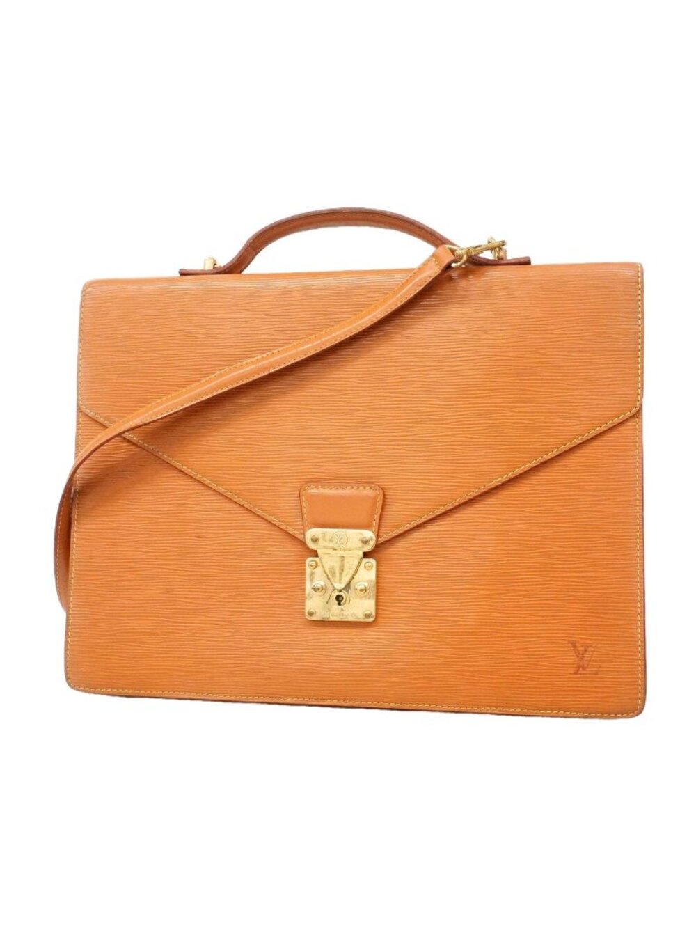 Louis Vuitton Business Bag Epi Porte Documents Cipango Gold 2-Way Bag